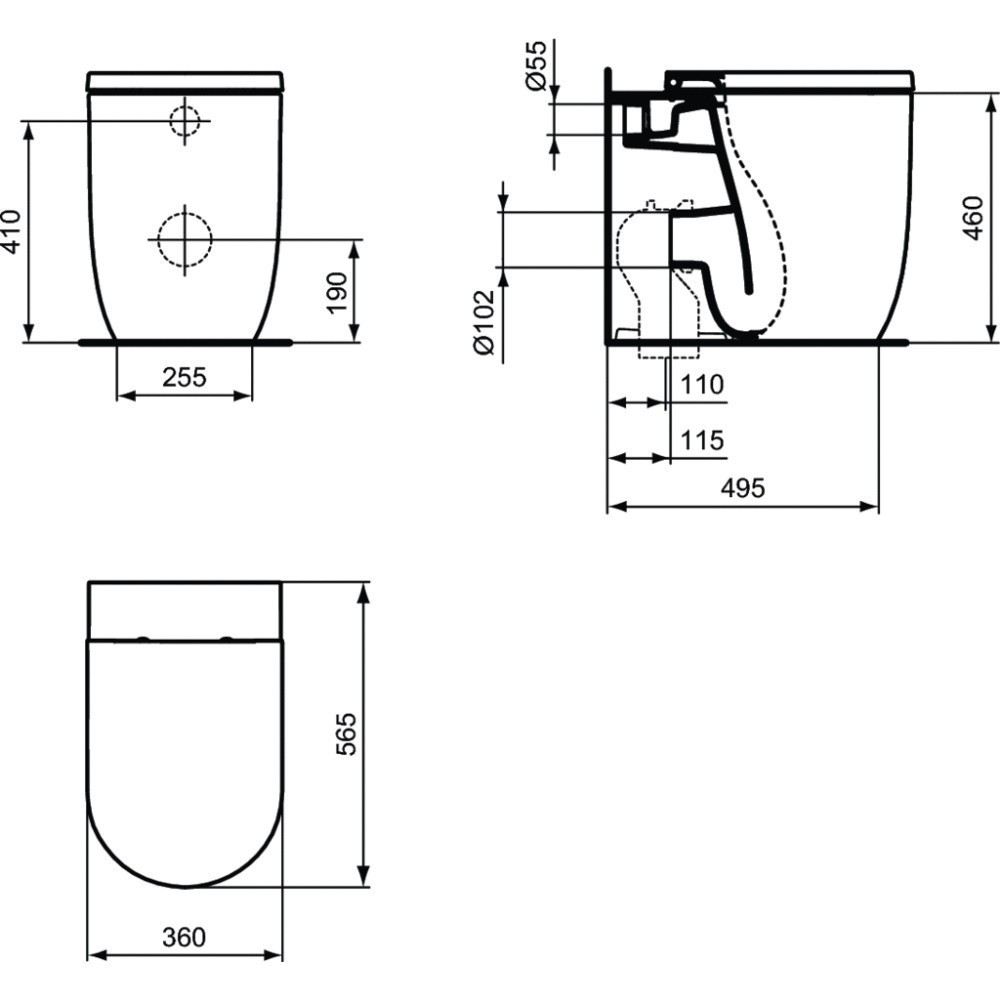 CAPAC WC BLEND CURVE, SOFT-CLOSE